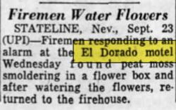 El Dorado Motel - Sept 1960 Fire At Motel (newer photo)